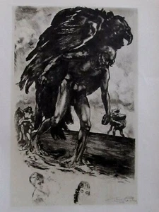 Lobel-Riche LE SPLEEN DE PARIS (2) 1930 Edition Originale   Vautour sur homme - Picture 1 of 8