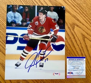 Jeremy Roenick Chicago Blackhawks Signed 8x10 Photo PSA COA RARE - Picture 1 of 1