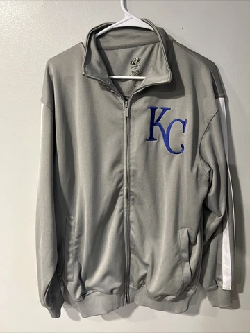 Kansas City Royals MLB DYNASTY Full Zip Dri Fit Track Jacket Embroidered Cover