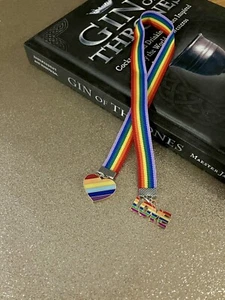 Pride LGBT Gay Rainbow Bookmark Ribbon Heart Love  - Picture 1 of 3