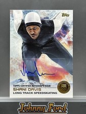 2014 Topps US Olympic & Paralympic Hopefuls #22 Shani Davis Gold Auto 4/15