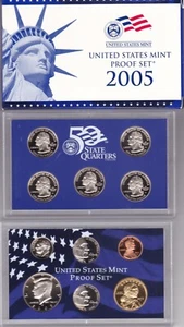 2005-S Clad Proof Set U.S. Mint Original Government Packaging OGP COA - Picture 1 of 2