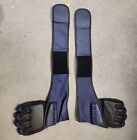 Rare Harbinger Women's Leather Bag/mma Martial Arts Gloves W/wrist Straps S