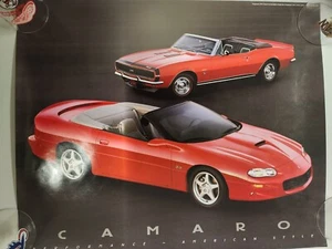 Chevrolet Camaro SS Convertible 1999 1967 Poster Double Sided 18" x 22" - Picture 1 of 2