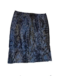Vintage Harold’s Animal Print Faux Fur Skirt Women’s Size 12 - Picture 1 of 4