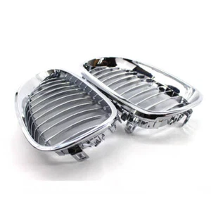 Für BMW 5er E60 E61 Sedan Touring M5 2003-2010 Nieren Grill Kühlergrill Chrom - Picture 1 of 5
