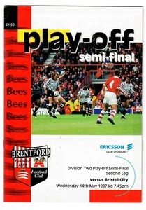 Brentford v Bristol City - 1996-97 Division Two Play-Off Semi-Final 2nd Leg - Picture 1 of 2