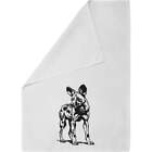 'African Wild Dog Standing' Cotton Tea Towel / Dish Cloth (TW00035572)