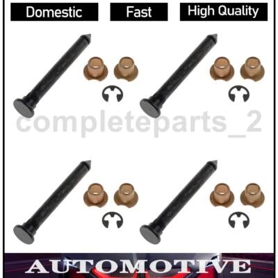 4 Front Door Hinge Pin and Bushing Kit Fits Nissan D21 2.4L 3.0L - Image 1 of 4