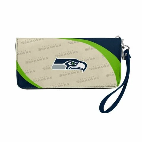 Seattle Seahawks NFL Women's Curve Zip Organizer Wallet / Purse Cover
