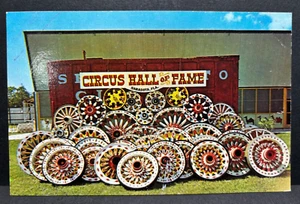 Postcard Circus Wagon Wheels Circus Hall of Fame Sarasota Florida - Picture 1 of 2