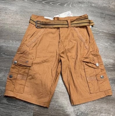 Pantalones Cortos Carga Swiss Cross Para Hombre con Cinturón 6 Bolsillos Marrón Óxido Talla 30 Foto 1 de 4