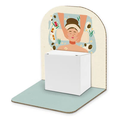 itenga Geldgeschenk Verpackung Gutschein Wellness zum Aufstellen Geschenkbox - Bild 1 von 4