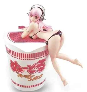 Costume da bagno Super Sonico Anime Figure Cup Noodle Stopper PVC Figura Giocattolo Bulk - Foto 1 di 8