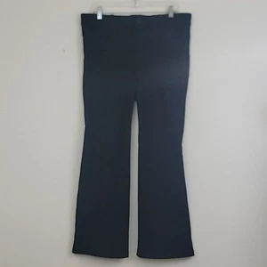 Pantalone Torrid Nero Fondo a Campana Elasticizzato ORLO ACCORCIATO 35W" X 27L" 14S - Foto 1 di 16