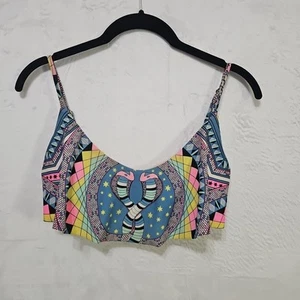 Mara Hoffman Multi Colored Geometric Print Underwire Bikini Top Size S - Picture 1 of 10