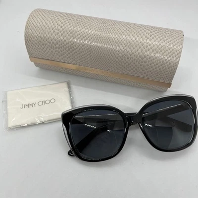 Gafas de sol JIMMY CHOO Octavia - negras, grises y doradas - gafas de diseñador para mujer Foto 1 de 4