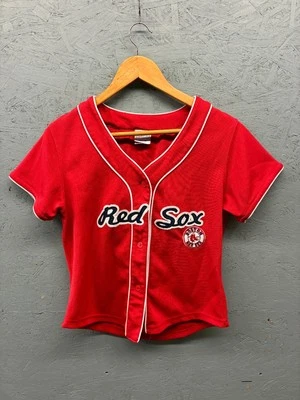 Camiseta de los Medias Rojas de Boston para niñas jóvenes XL roja MLB Dama Slugger Camiseta con botones Foto 1 de 4