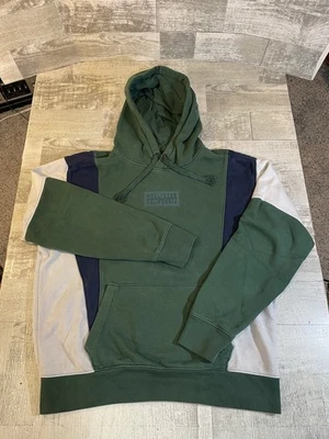 Hollister California Hombre XL Verde Azul Blanco Sudadera con Capucha Bolsillo Foto 1 de 4