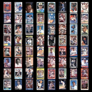 Robin Yount Lotto 64 Carte Baseball No Dupes Milwaukee Brewers Set Collezione MLB - Foto 1 di 14
