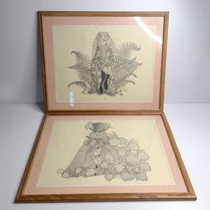 Vintage Limited Edition Numbered Prints White Rabbit Alice im Wunderland SIGNED - Bild 1 von 15