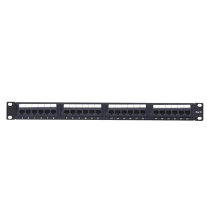 RJ45-Patchpanel 24-Port-Schnellanschluss-Netzwerk-Patchpanel Für Cat6 Cat5e Cat5 - Afbeelding 1 van 24