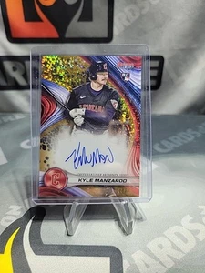 2024 Bowman Bowman's Best Kyle Manzardo Auto RC Oro Rifrattore RC #/50 - Foto 1 di 2