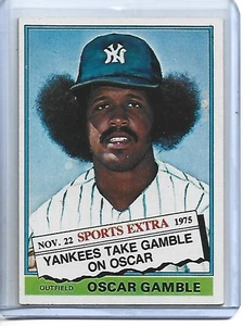 Oscar Gamble 1976 Topps Traded Baseball Card #74T-New York Yankees - Picture 1 of 2