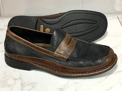Mens Timberland Loafers Shoes Sz 11 M Used Black /Brown Leather - Image 1 of 4