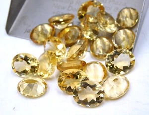 9X11 MM Natural Citrine Oval Cut Lot Loose Gemstone For Jewelry Making G-1746 - Picture 1 of 8