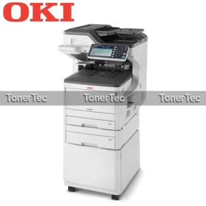 OKI MC853dnct 4in1 A3 Color Laser Network Printer+RADF+535xSheet Tray+Cabinet - Picture 1 of 2