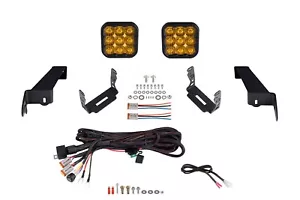 Diode Dynamics SS5 Pro Bumper LED Light Pod for 18-23 Wrangler - Yellow Driving - Bild 1 von 4
