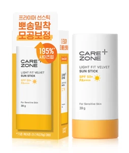 Care Zone Light Fit Velvet Sun Stick 39g SPF50+ PA+++ K-Beauty - Picture 1 of 8
