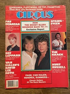 CIRCUS mag September 30, 1981 Justin Hayward & John Lodge PAT BENATAR POSTER - Bild 1 von 4