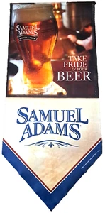 Sam Adams Boston Lager Banner Sign 2008 Indoor Outdoor Beer Display 43x19 - Picture 1 of 4