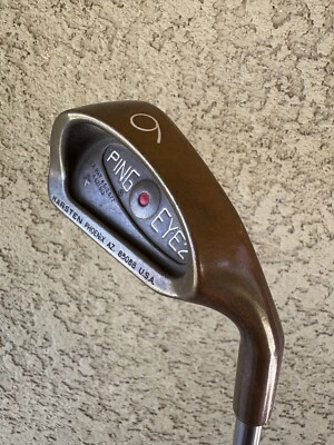 PING EYE 2+ RED DOT BeCu COPPER 6 IRON - SANDVIK TITANIUM STIFF FLEX STEEL SHAFT - Image 1 of 4