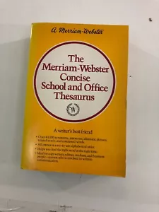 The Merriam - Webster Concise School & Office Thesaurus (Paperback, 1991) - Picture 1 of 12