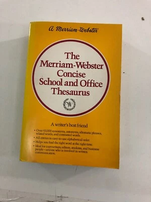 The Merriam - Webster Concise School & Office Thesaurus (Paperback, 1991) - Image 1 of 4
