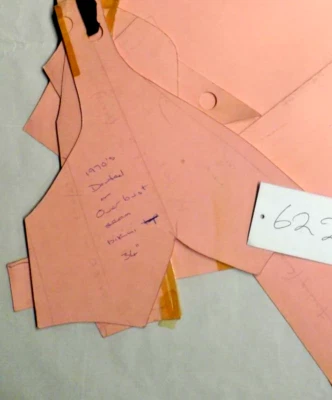 Bikini Pattern 1970 With Darts 34" In Card Professionally Made #662B - Image 1 of 3