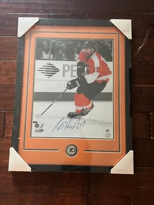 Scott Hartnell Philadelphia Flyers enmarcado automático y mate personalizado 22x29" certificado de autenticidad $150 Foto 1 de 4