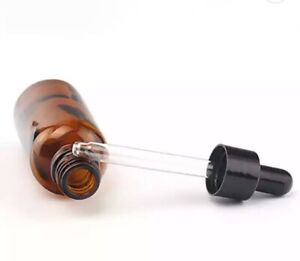 Essential Oil 30ml amber glass tincture dropper bottle with dropper cap
