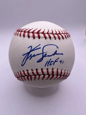 Fergie Jenkins  HOF 91 Signed Autographed Official Major League Baseball JSA COA - Image 1 of 4