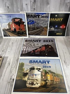 SMART Railway Calendar LOT of 5 Sheet Metal Air Rail Transportation - 2015-2019 - Picture 1 of 11