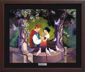 The Wishing Well - Tim Rogerson - Serie argento su tela Disney Belle Arti - Foto 1 di 5