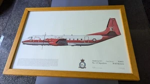 Gerahmter Druck von DUGALD CAMERON Andover E3 "Guy Devas" XS603 115 Sqd RAF Benson - Bild 1 von 6