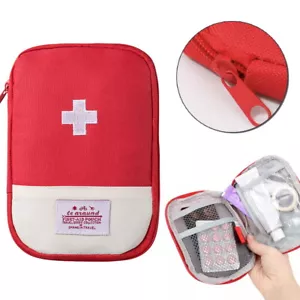 UK Travel Emergency Storage First Aid Kit Organizer Portable Medicine Pouch bag - Picture 1 of 10