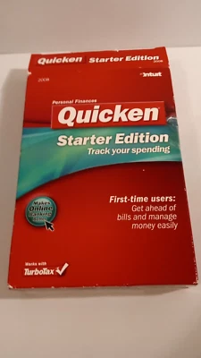 Intuit Quicken Starter Edition 2008 Windows '00/'03/XP/VISTA NOT For Win 10/11 - Image 1 of 3