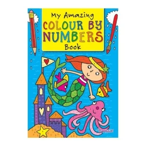 CHILDRENS KIDS COLOUR BY NUMBERS COLOURING BOOK BOYS GIRLS - Picture 1 of 9