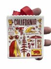 Starbucks California Ceramic Shopping Bag Gift Card Holiday Ornament - Brand New