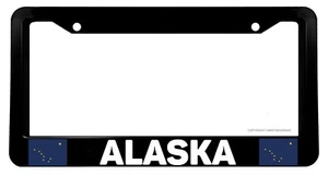 Alaska State Flag Alaskan Model V01 Car Truck License Plate Frame - Picture 1 of 2